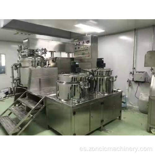 Línea de producción de máquinas cosméticas de alta calidad / mezclador de crema cosmética / máquina emulsificante homogénea de vacío